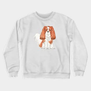 Cavalier King Charles Spaniel - Blenheim Watercolour Crewneck Sweatshirt